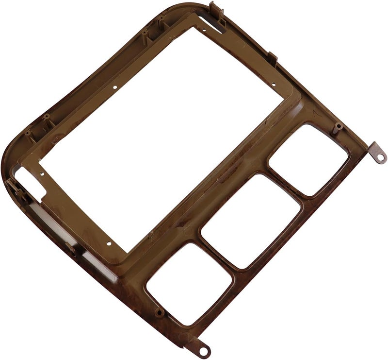 DKMUS Double Din and 9 Inches Radio Dash Kit Compatible with Mercedes Benz S Class W220 1998-2005 Stereo Installation Mount Trim Bezel (Wooden Color) - Image 5